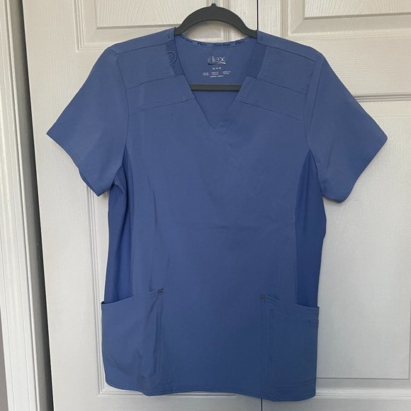 Cherokee iFlex Scrub top M Ceil Blue - Picture 3 of 5